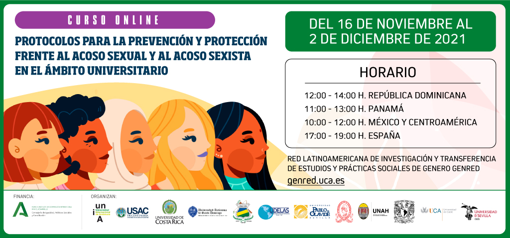 Curso online Protocolos para la prevención y protección frente al acoso sexual y al acoso sexista en el ámbito universitario